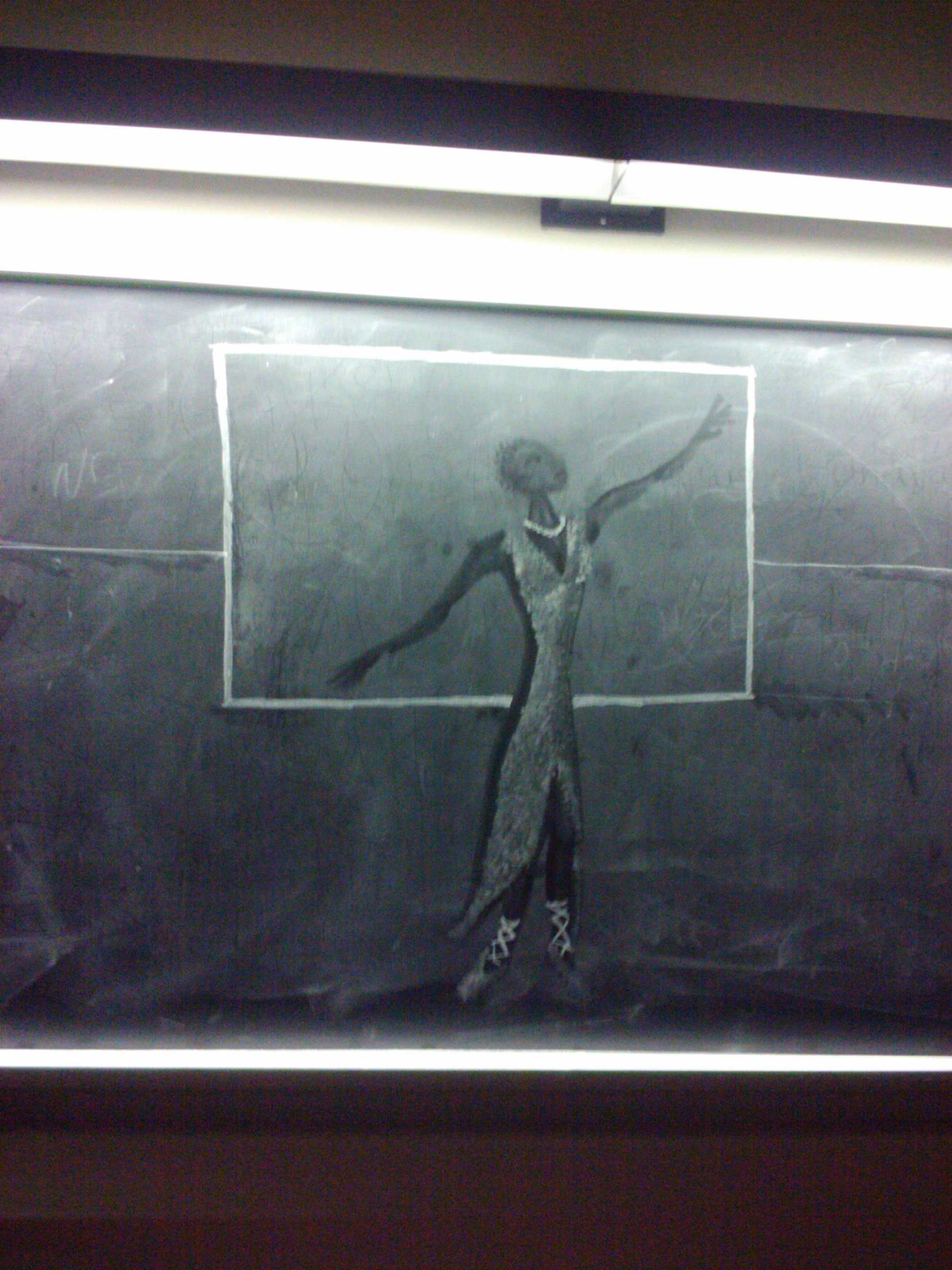 chalk on chalkboard (April 2011)